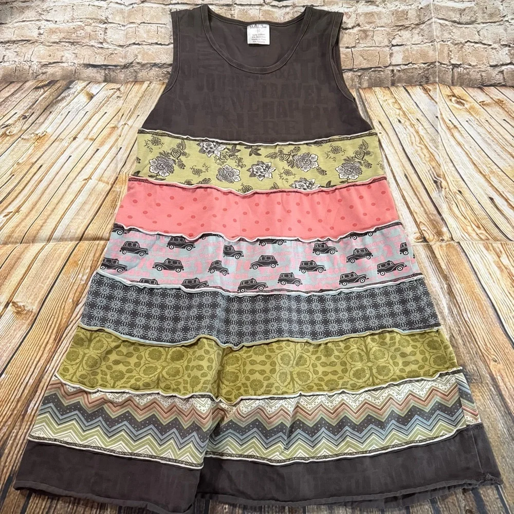 Matilda Jane Field Trip Jumping Wendy Tiered Sleeveless Dress London